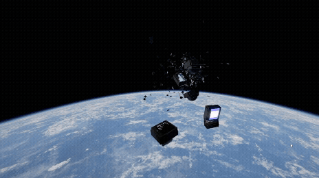 Running DOS emulators as TVs floating in space