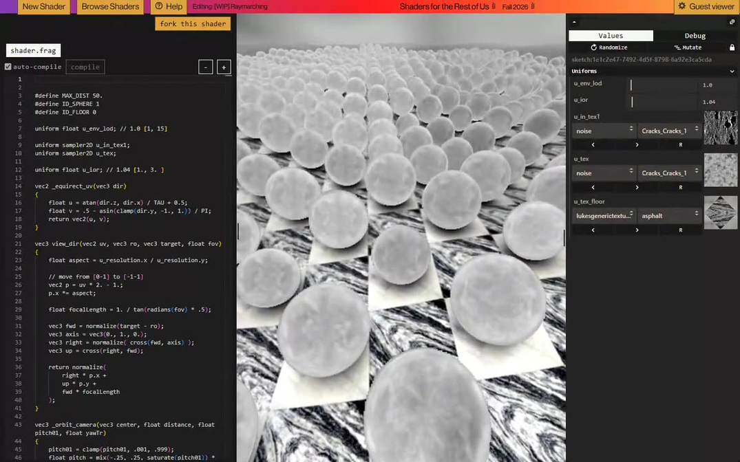 Class and Online Shader Editor: Shaders for the Rest of Us